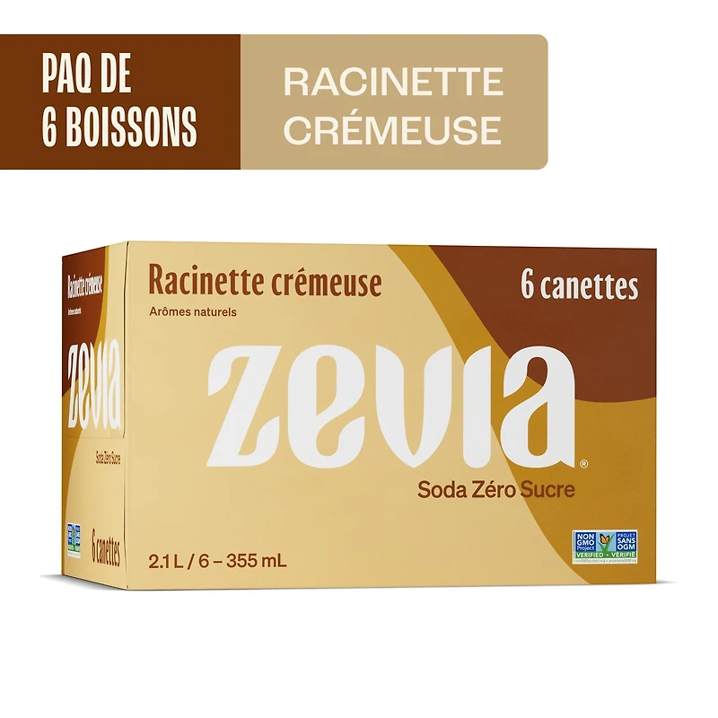 Zevia Racinette Crémeuse, Paquet Canettes6x355ml