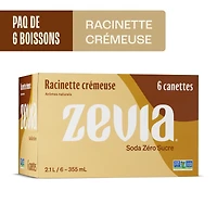 Zevia Racinette Crémeuse, Paquet Canettes6x355ml