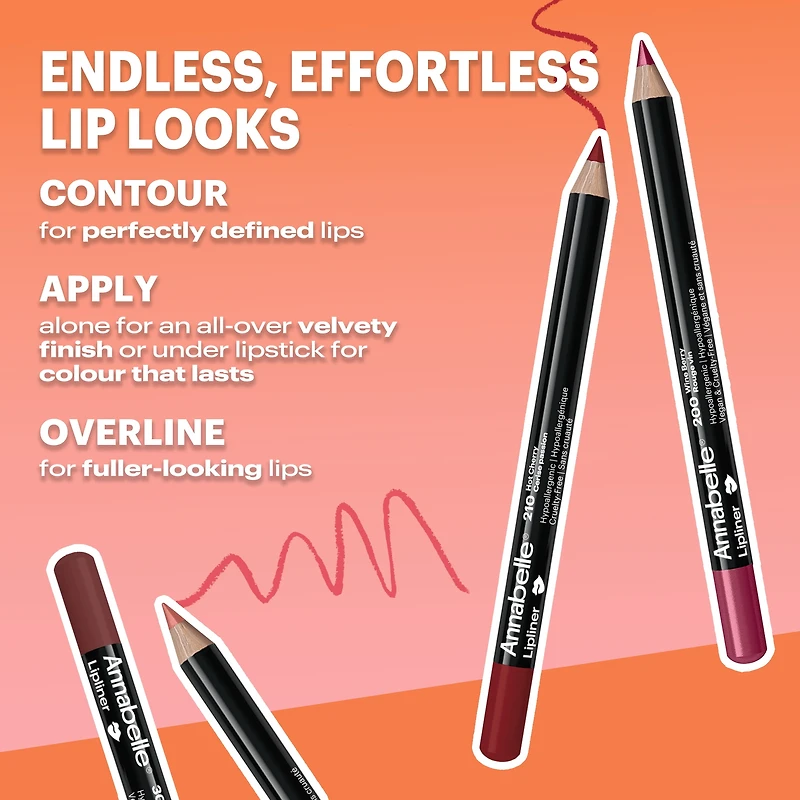Annabelle Lip Liner, 135 Nude Rose