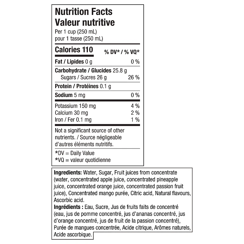 Tropicana Pineapple Mango Fruit Beverage, 1.36L