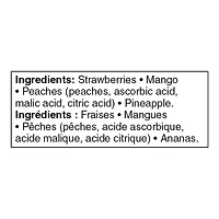 Great Value Peach, Strawberry and Tropical Fruit Blend, 600 g