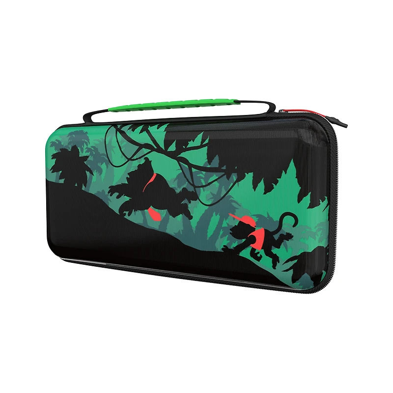 Étui de voyage Turtle Beach PlayTrek (Donkey Kong) - Nintendo Switch 2, Nintendo Switch, Nintendo Switch - Modèle OLED - Rangement, protection, support pour carte jeu, coque rigide, lenticulaire