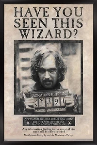 The Wizarding World: Harry Potter - Sirius Black Wanted Poster Wall Poster, 22.375" x 34"