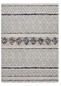 Mirage Novi Cream & Grey 8' x 10' Area Rug