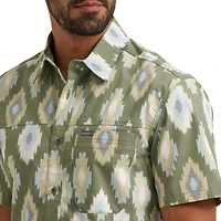 Chemise à manches courtes Fraser pour hommes Wrangler® avec une seule poche