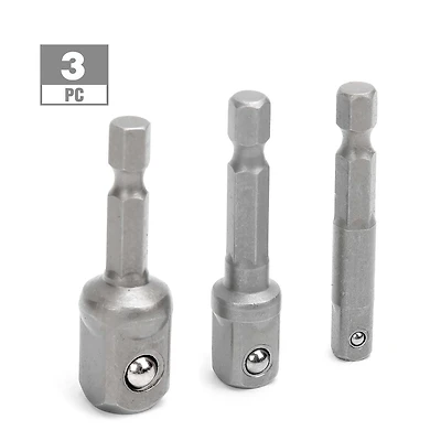 WorkPro Socket Adaptor Set - 3 Piece
