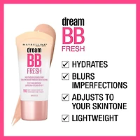 Maybelline New York Dream Fresh BB Cream, Sheer Coverage, Natural Finish, Hydrating and Lightweight