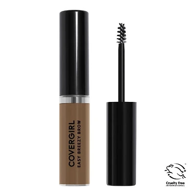 COVERGIRL Gel volumisant pour sourcils Easy Breezy Brow, tenue des sourcils pendant 24h, infusé d'huile d'argan et de biotine, 100% Sans Cruauté