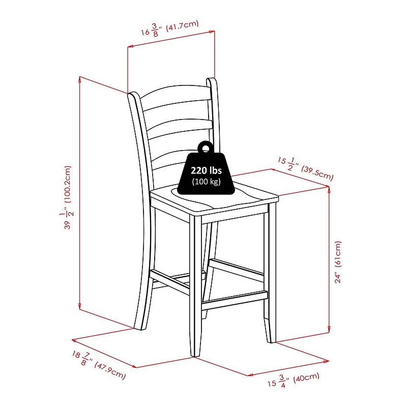 Winsome Orlando 3-Piece High Table Set - 94312