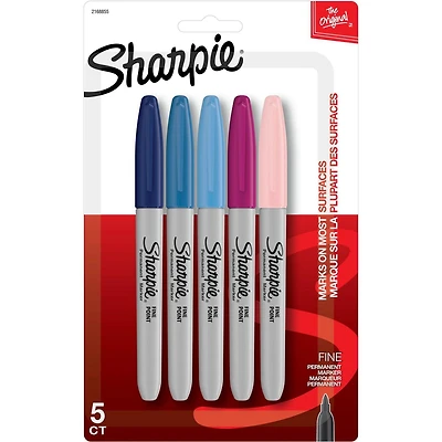 Sharpie Permanent Markers, Fine Point, Assorted Colours