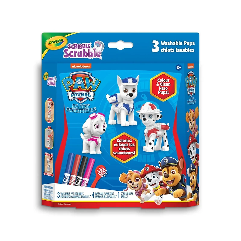 Crayola PAW Patrol Scribble Scrubbie Pets, 3 Count