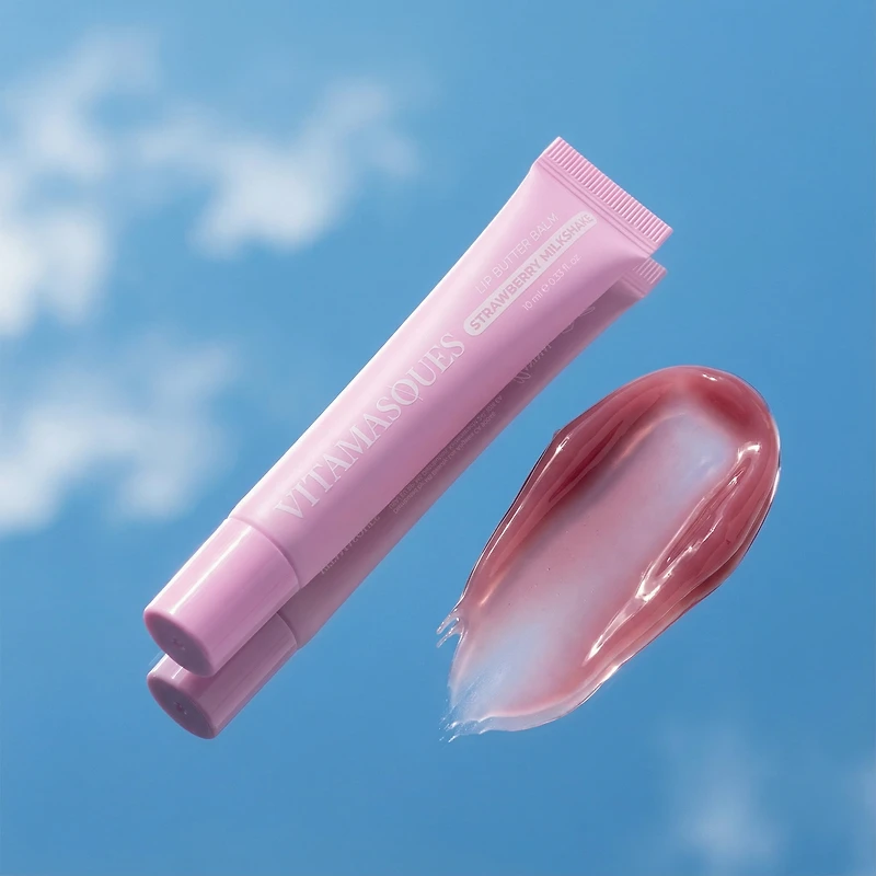 Baume à lèvres Vitamasques - Milkshake à la fraise, 9,5 ml