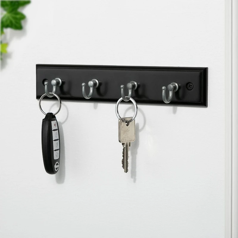 Era Classic Key and Hook Rail Black