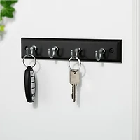 Era Classic Key and Hook Rail Black