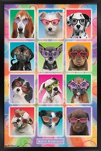 Keith Kimberlin - Puppies - Sunglasses Wall Poster, 22.375" x 34"