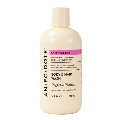 Anecdote Body and Hair Wash, Carnival Day, 16.9 FL OZ