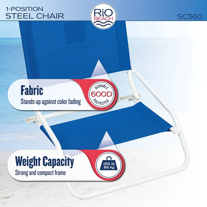 Rio 1 Position Steel Sand Chair