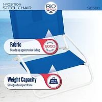 Rio 1 Position Steel Sand Chair