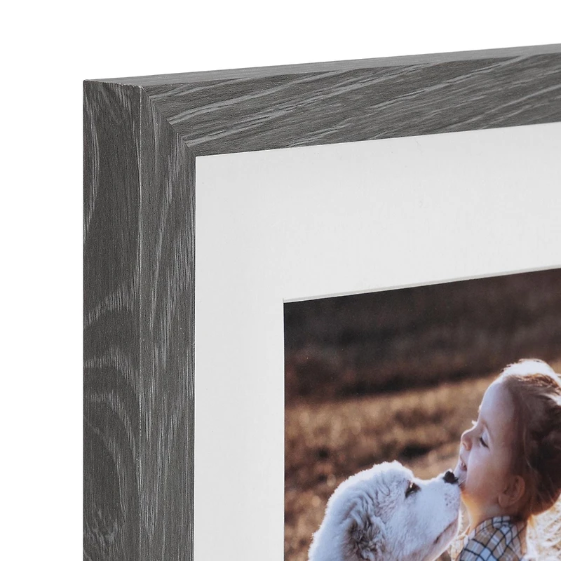 DesignOvation Gallery 8" X 10" Matted to 5" X 7" Natural Picture Frame