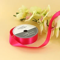 UNIQUE CREATIV Satin Ribbon 25 mm (0.98 in) × 5.5 m (⅞ in × 6 yd), Shock Pink, 5.49 m (18 ft)