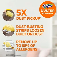 Swiffer Dusters Heavy Duty Multi-Surface Duster Refills for Cleaning, Unscented, 11 Count