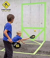 Ensemble de raquettes Street Racket 2 joueurs - Le jeu de raquette le plus polyvalent, amusant et facile pour intérieur et extérieur, sans filet, pour tous les âges