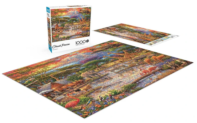 Buffalo Games - Chuck Pinson - Wild Africa - 1000 Piece Jigsaw Puzzle