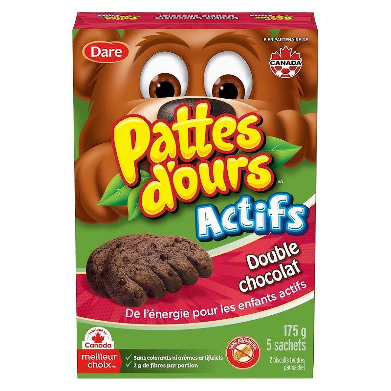 PATTES D'OURS ACTIFS DBL CHOC 175g