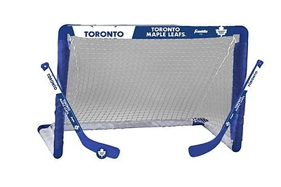Ensemble de but de hockey miniature des Maple Leafs
