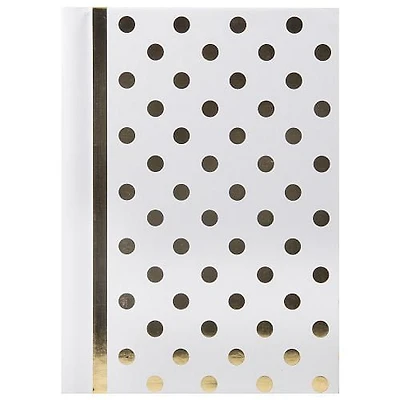 Pinnacle Frames 3-up White Foil Dots Photo Album