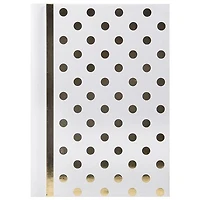 Pinnacle Frames 3-up White Foil Dots Photo Album