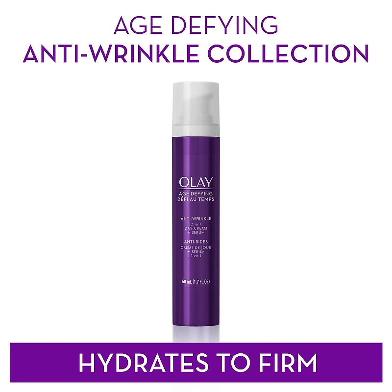 Olay Défi au Temps 2 en 1 Crème de Jour Anti-Rides + Sérum