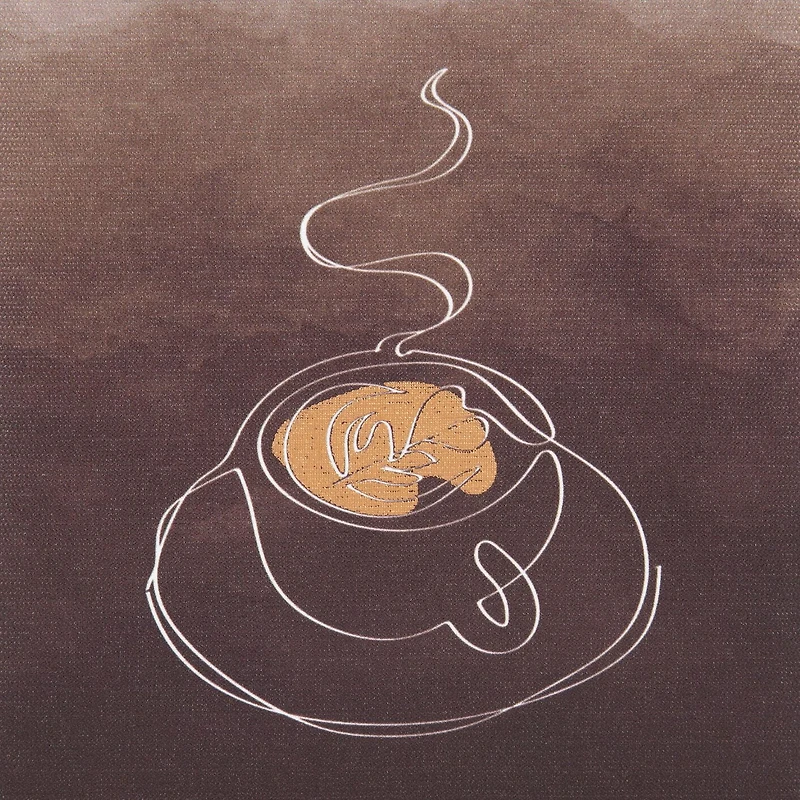 Coffee Mug Embellished Canvas