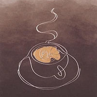 Coffee Mug Embellished Canvas