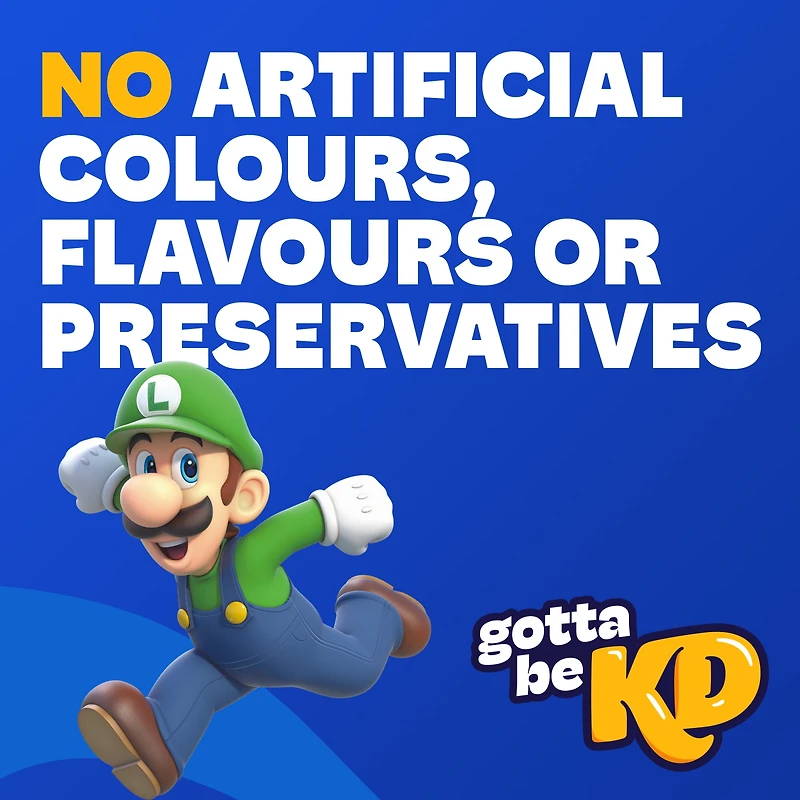 KD Super Mario Power-Up Pasta Shapes Macaroni and Cheese, 156 g Box