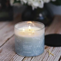 Mainstays 3-Wick Textured Wrapped Clouds and Rainbows Scented Candle, 14 oz