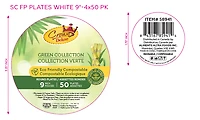 Crown Deluxe SC FP Plates White 9" KPY