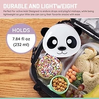 Melii Animal Snack Container for Toddlers and Children, Panda, 7.84 oz / 232 ml