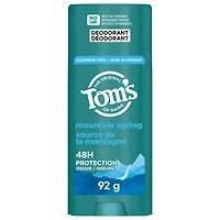 Tom’s of Maine Mountain Spring Natural Deodorant, Aluminum Free, 92 g