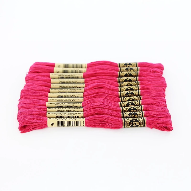 DMC Pink Cotton 6-Strand Embroidery Floss Skein, 8 m (8.7 yd)