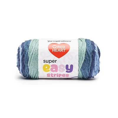 Laine acrylique super épaisse Red Heart® Super Easy™ n° 6, coloris Seaside Breeze, 198 g (7 oz), 170 m (189 yards)