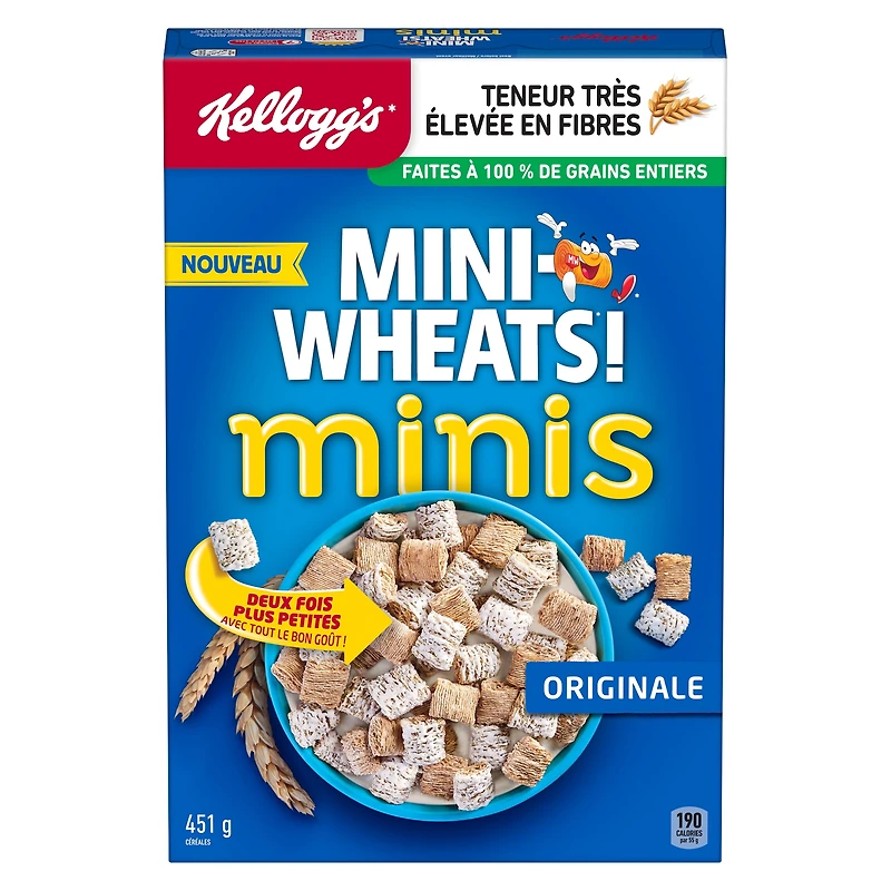 Mini-Wheats® Original Minis Cereal 430g- Ready to Eat Cereal