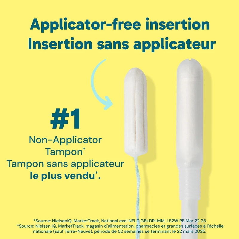 Tampons o.b. originaux sans applicateur à absorptivité régulière