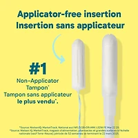 Tampons o.b. originaux sans applicateur à absorptivité régulière