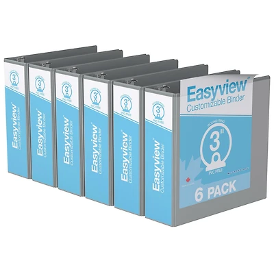 Super offre Easyview, Reliure View à anneaux ronds po, personnalisable