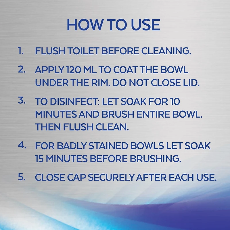 Lysol Bathroom Cleaning- Toilet Bowl Cleaner, Power, Family Pack, 10X Cleaning Power, 4 x 946 mL
