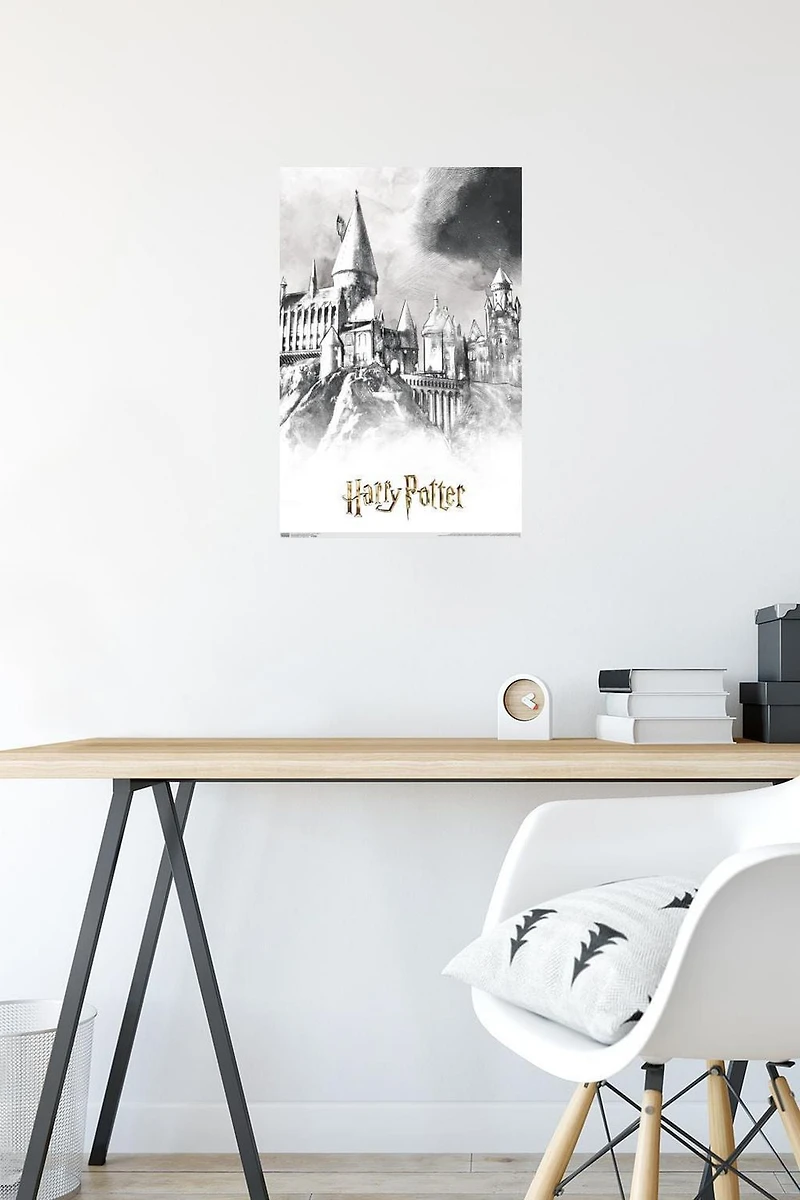 The Wizarding World: Harry Potter - Illustrated Hogwarts Wall Poster