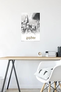 The Wizarding World: Harry Potter - Illustrated Hogwarts Wall Poster