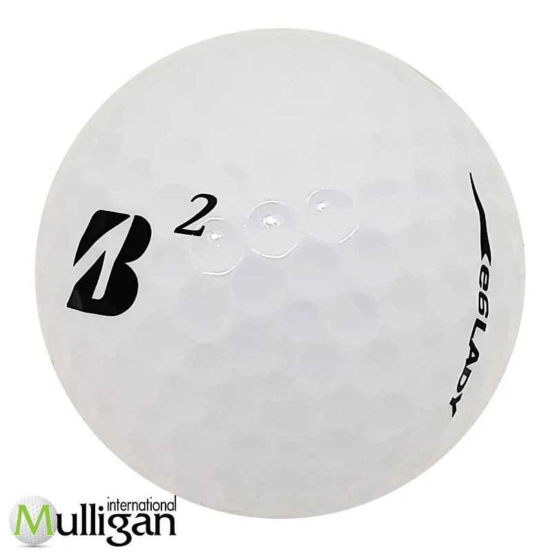 Mulligan - 12 Bridgestone e6 Lady 4A Recycled Used Golf Balls, White