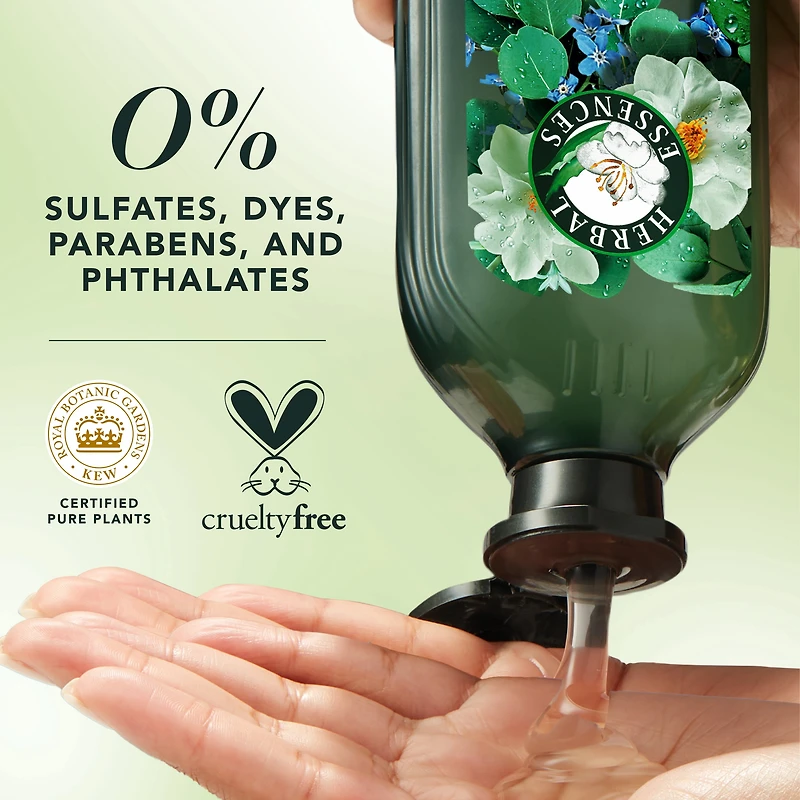 Herbal Essences Scalp + Purify Shampoo, Cleanses The Scalp for Soft Hair, Eucalyptus, Sulfate-Free, 400 mL